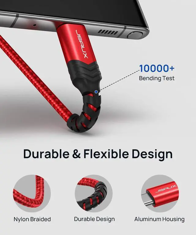 Alt view image 5 of 7 - USB C to Dual 3.5mm Female Headphone Splitter Type C to Dual 3.5mm Female Aux Y Jack Headphone Adapter Compatible with iPhone 16 Pro Max/15 Pro Max Galaxy S24/23 Ultra Pixel iPad Pro-Red