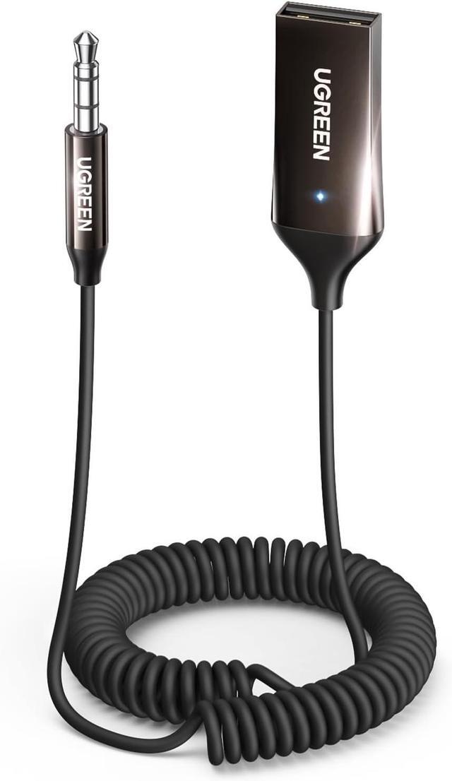 Main image of Aux to Bluetooth 5.3 Adapter 3.5mm Bluetooth Receiver for Car USB 2.0 to 3.5mm Jack Kit with Built-in Microphone Aux Input for Hands-Free Calls Compatible with Car Speaker and Home Audio