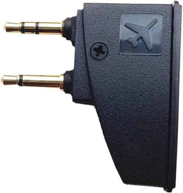 Main image of QC15 Airplane Headphone Adapter Compatible with  700 QuietComfort 2 QC3 QC45 QC35 QC35ii QC15 QC25 QC20 NC700 SoundLink SoundLinkII AE2 AE2i AE2W and More Headphones Golden Plated 3.5mm Jack