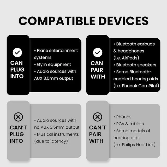 Alt view image 3 of 7 - Relay - Premium Airplane Bluetooth 5.3 Adapter Supports 2 AirPods or Headphones with aptX Adaptive 3.5mm AUX Jack Wireless Audio Transmitter for Planes Airline Travel TV