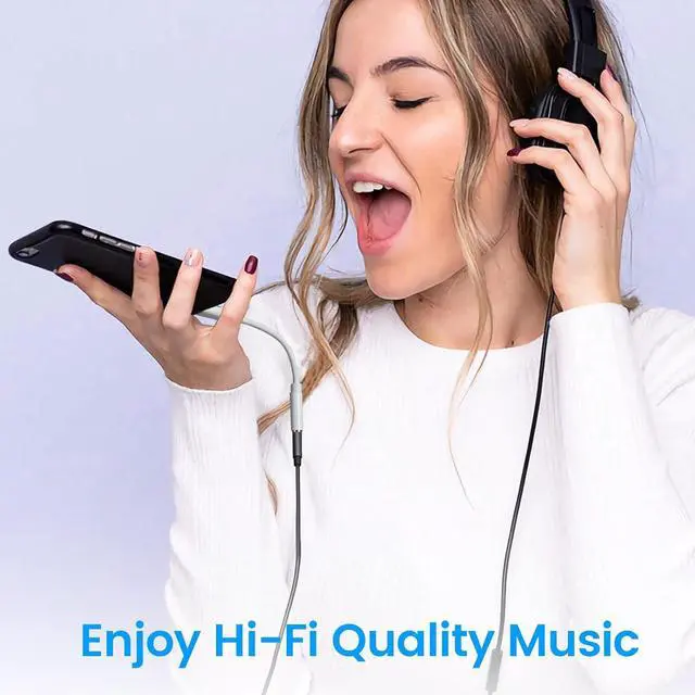 Alt view image 7 of 7 - USB C to 3.5mm Female Headphone Jack Adapter Type C to Aux Audio Dongle Cable Cord Compatible with iPhone 16/16 Pro/15/15 Pro/Pro Max/Plus Galaxy S24/S23/S22 Ultra iPad Pro Pixel 9/8(2 Pack)