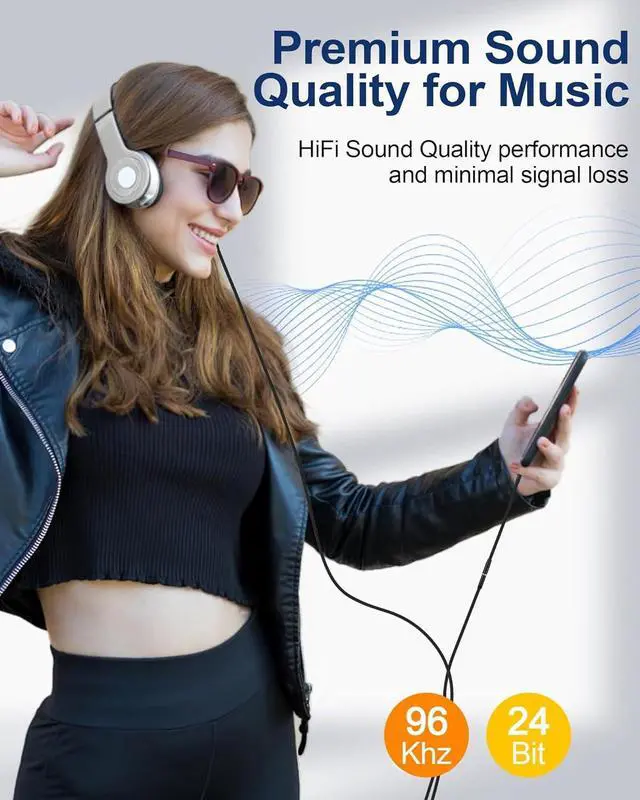 Alt view image 5 of 7 - 2 Pack [ MFi Certified] Lightning to 3.5mm Aux Adapter for iPhone Headphones iPhone Aux Adapter Dongle for iPhone/iPad/iPod - Headphone Jack Adapter  Dongles