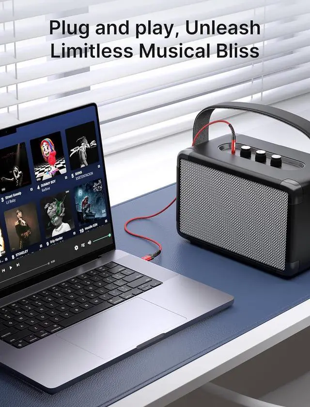 Alt view image 7 of 7 - USB C to 3.5mm Audio Aux Jack Cable Compatible with iPhone 16 Pro Max/15 Pro Max Plus [3.3ft] USB Type C to 3.5mm Headphone Stereo Cord Car for  Galaxy S24 S23 iPad Pro Pixel 9/8-Red