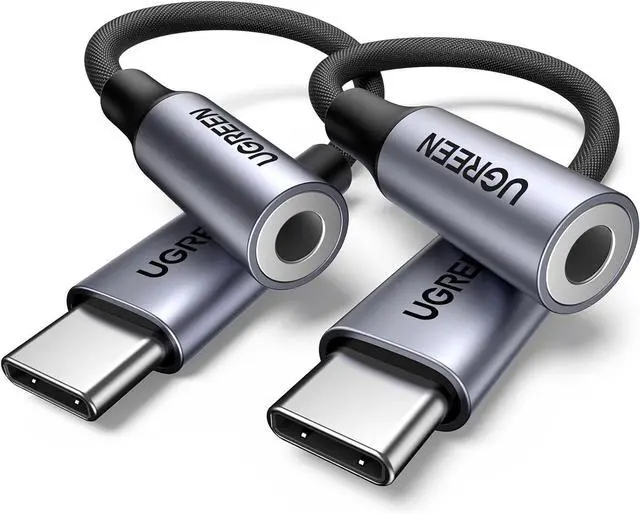 Main image of 2 Pack USB C to 3.5mm Audio Adapter Type C to Headphone Aux Jack Dongle 24bit/96kHz HiFi DAC Cable Cord Compatible with iPhone 16 15 Pro Max/16 Plus iPad Galaxy S25 S24 Ultra Pixel 9 Grey