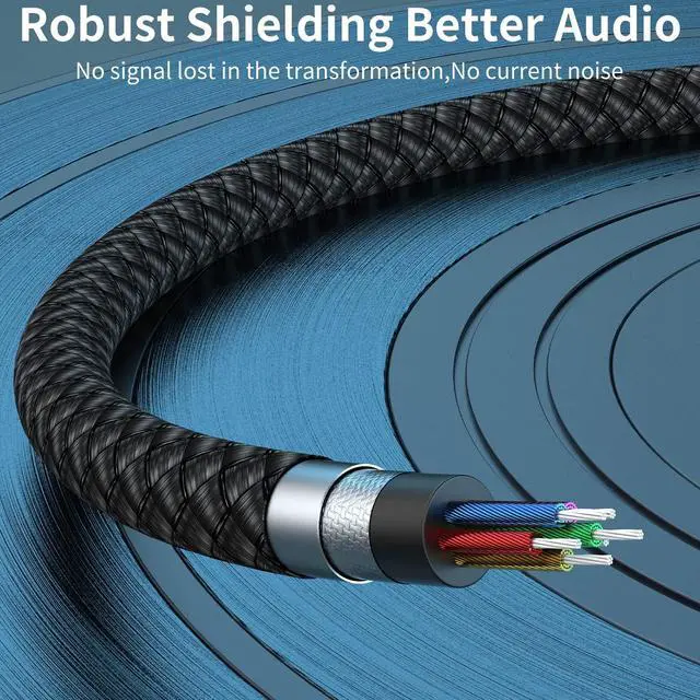 Alt view image 6 of 6 - Headphone Extension Cable (2-Pack 6.6ft) 3.5mm Extension Audio Male to Female Aux Adapter Hi-Fi Sound Stereo Extender TRS Cord for Headset iPhone iPad Smartphones Tablets Media Players
