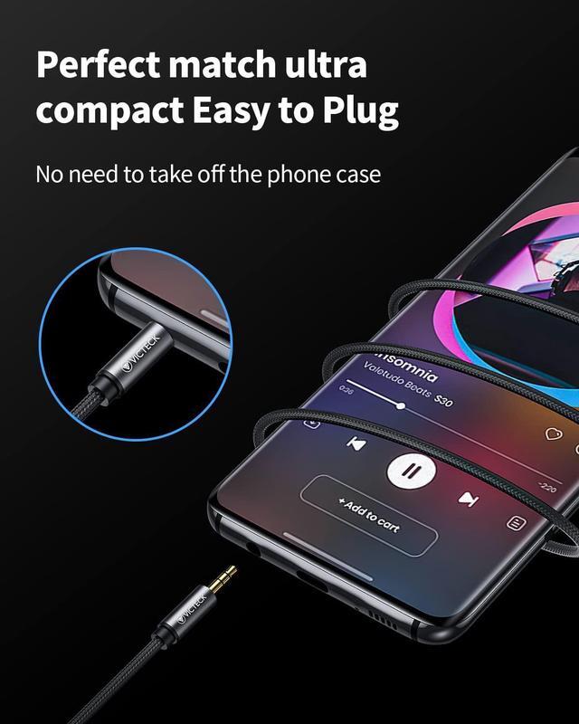 Alt view image 6 of 7 - Headphone Extension Cable 16FT Hi-Fi Sound 3.5mm Extension Cable TRS Gold Plated Jack 3.5mm Audio Cable Male to Female Aux Cord Extender Compatible with iPhone iPad Tablets Media Players