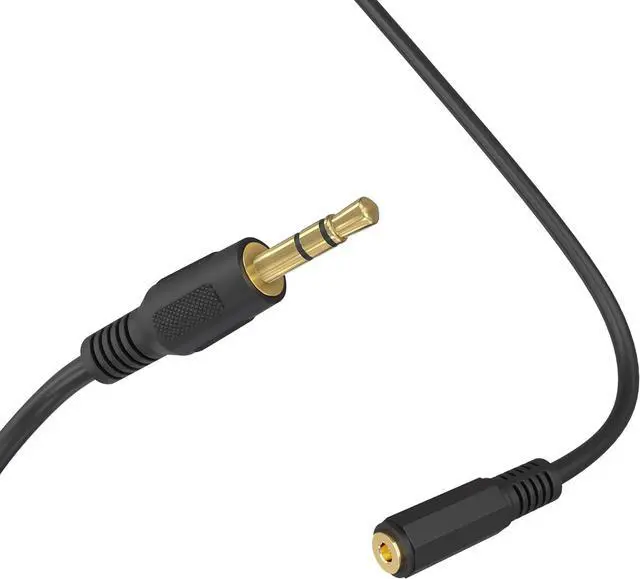 Alt view image 4 of 7 - - Headphone Extension Cable 6 Inches 3.5mm AUX Extension Cord Male to Female Stereo Audio Adapter Cable 1/8 TRS Aux Extender Cable - Black