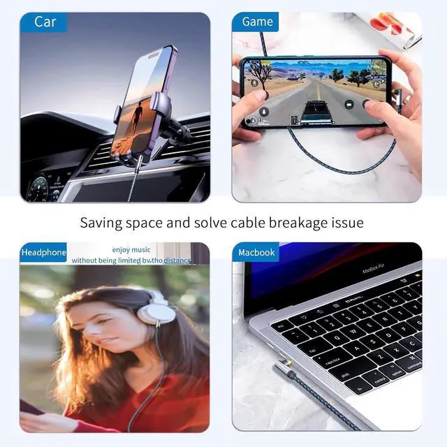 Alt view image 4 of 7 - Headphone Extension Cable 3FT 3.5mm Male to Female Audio Cable AUX Extension Cable 3.5mm Aux Jack Audio Extension Cable 3.5 mm Nylon Braided Extension for car Smartphones Tablets Media Players
