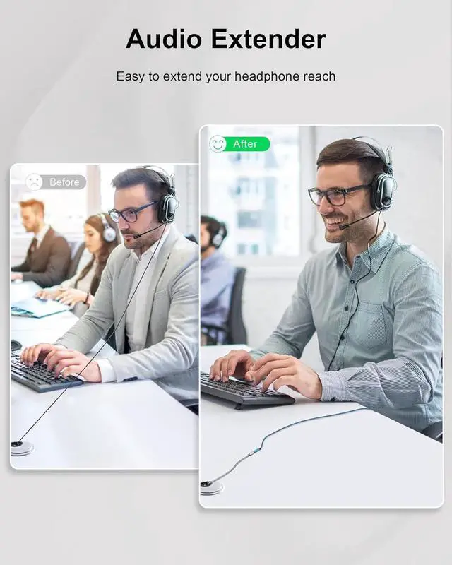 Alt view image 5 of 7 - Headphone Extension Cable 6FT 3.5mm Aux Cord Extender for Headset TRRS 4-Pole Male to Female Auxiliary Stereo Audio Adapter Extended Wire with Microphone for iPhone iPad Tablets PC Media Player