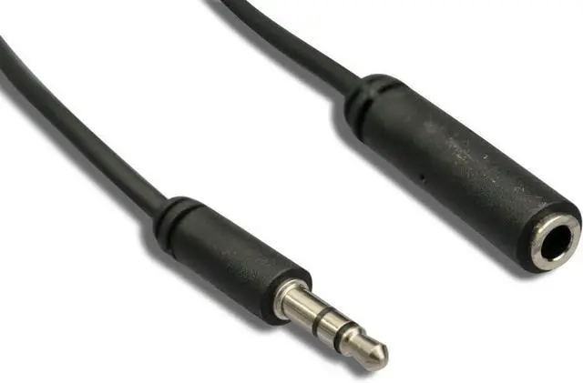 Main image of ZAVD32C3-06 3.5mm Stereo Slim Audio Cable M/F Extension 6 28AWG