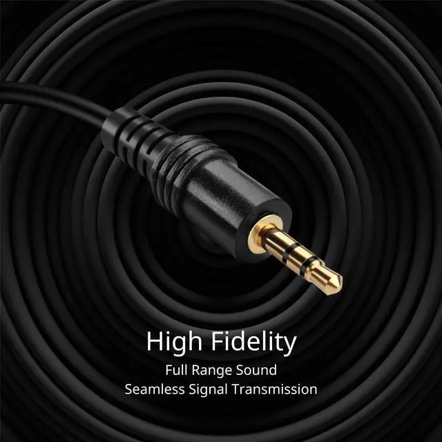 Alt view image 4 of 6 - TNP AUX Headphone 3.5mm Extension Cable (10 Feet) - Male to Female Extender Audio Auxiliary Jack Adapter Wire Cord Plug Connector for iPhone iPod iPad Smartphone Tablet Home Car Speaker System