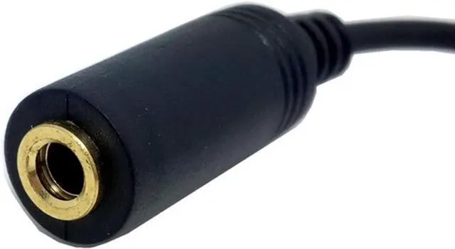 Alt view image 4 of 4 - AU901003AK 90 Degree Right Angled 3.5mm 3 Poles Audio Stereo Male to Female Extension Cable 10cm Black
