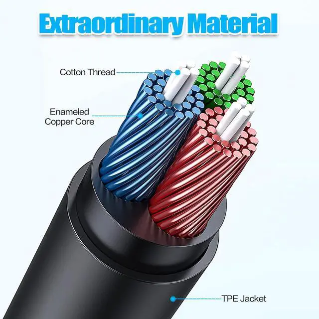 Alt view image 2 of 7 - 1.5M 5 Feet 3.5mm Jack Audio Stereo Earphone M/F Extension Cable Cord Male to Female