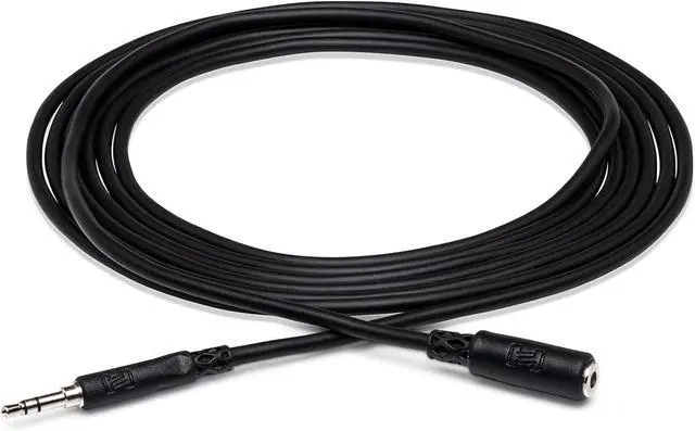 Main image of Hosa MHE-102 3.5 mm TRS to 3.5 mm TRS Headphone Extension Cable 2 Feet