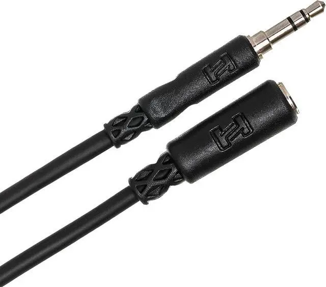 Alt view image 4 of 4 - Hosa MHE-102 3.5 mm TRS to 3.5 mm TRS Headphone Extension Cable 2 Feet