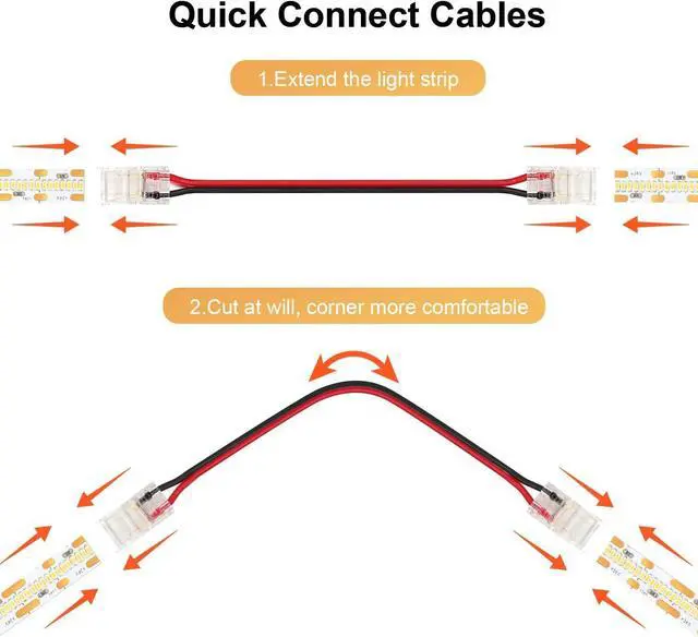 Alt view image 2 of 7 - 16.4ft COB LED Strip Lights Cool White 6500K 12V Dimmable LED Tape Light 48w 2400LEDs Ra 93+ IP30 Lighting for Kitchen Cabinets UL Listed (Power Source Not Included)