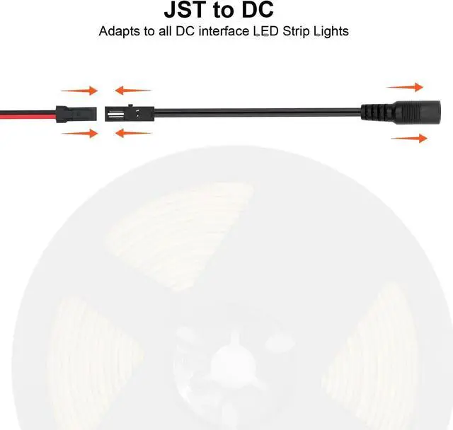 Alt view image 3 of 7 - 16.4ft COB LED Strip Lights Cool White 6500K 12V Dimmable LED Tape Light 48w 2400LEDs Ra 93+ IP30 Lighting for Kitchen Cabinets UL Listed (Power Source Not Included)