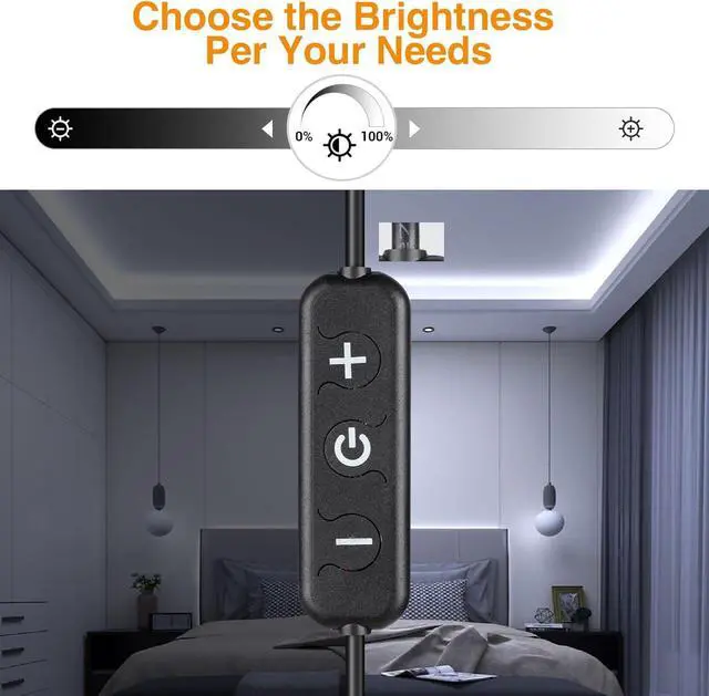 Alt view image 4 of 7 - White LED Strip Light 40 Feet 24 Volt LED Light Strip White 6000K-6500K Daylight Super Bright LED Tape Light for Bedroom Kitchen Closet Cabinet Mirror IndoorDimmer Included