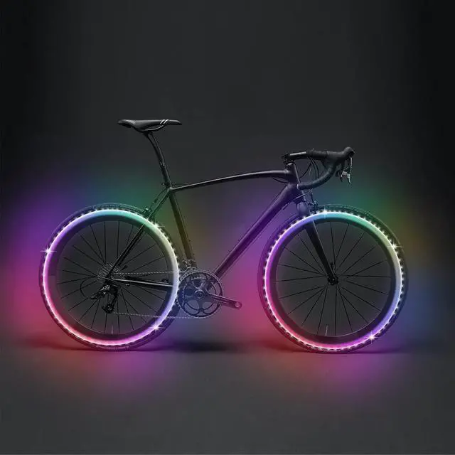 Alt view image 4 of 6 - Battery Powered Led Strip Lights 13ft 2x6.5ft USB/Battery Operated RGB LED Lights Birthday Christmas Gift with Remote for TV Backlight Bedroom Camping