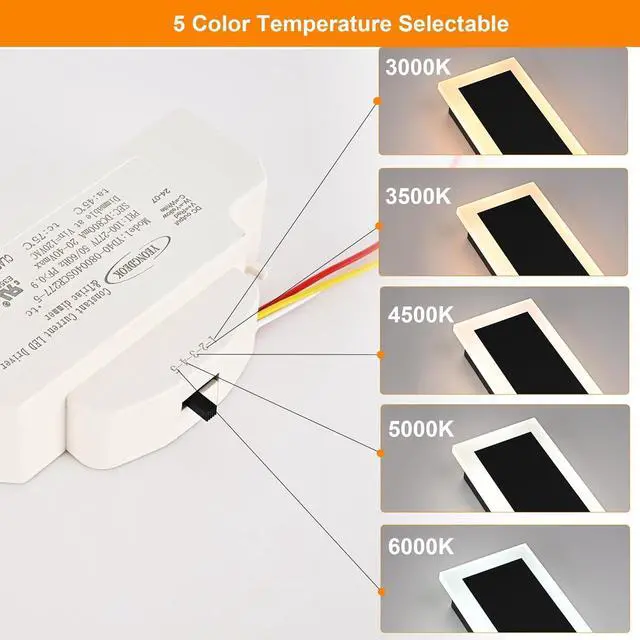 Alt view image 7 of 7 - 2 Pack-24inch Outdoor Long Modern LED Wall Light Waterproof IP65 Warm White Dimmable Led Wall Mount Lighting Fixture Rectangular Wall Sconce with Frosted White Acrylic