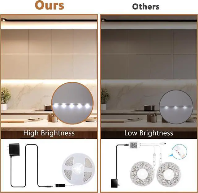 Alt view image 5 of 7 - White LED Strip Lights 100ft Dimmable Bright 24V Led Tape Light with Remote and App Control 2700K-6500K White 1440 LEDs Lights for Bedroom Kitchen Ceiling (1 Rolls of 100ft)