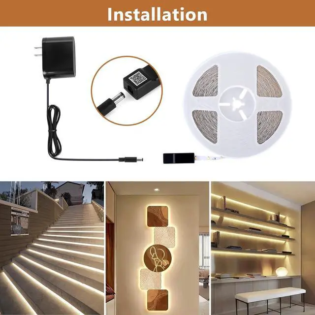 Alt view image 6 of 7 - White LED Strip Lights 100ft Dimmable Bright 24V Led Tape Light with Remote and App Control 2700K-6500K White 1440 LEDs Lights for Bedroom Kitchen Ceiling (1 Rolls of 100ft)