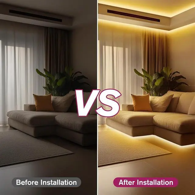 Alt view image 7 of 7 - COB LED Strip Lights Warm White 3000K Tape Light Premium High Density DC 24V 400+Lumens/ft 5120LEDs/Spool Ra 90+ 32.8ft/10m UL Listed 5 Year After-Service(Power Supply Sold Separately)
