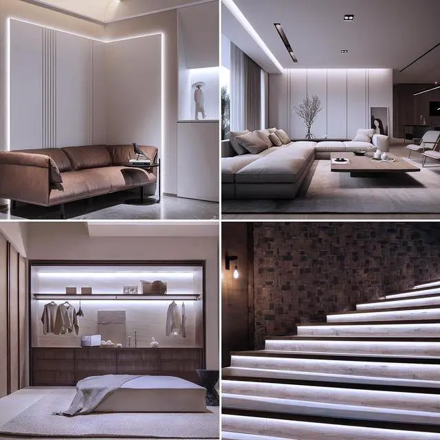 Alt view image 4 of 7 - 2 PCS Strip Lights Battery Operated 9.8Ft 90 LED Strip Lights Self-Adhesive with Remote Timer Flexible Cuttable Light Strip for Bedroom TV Boat Kitchen Cupboard Decor (Cool White)