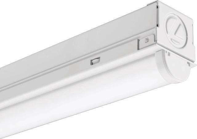 Alt view image 5 of 5 - 2ft Light Fixture LED Strip Light 120V 4000K Cool White Light 2-Foot 1-Light White (MNSL L23 1LL 120V 40K 80CRI M6)