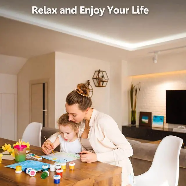 Alt view image 6 of 7 - COB LED Strip Lights Neutral White 4000K Tape Light Premium High Density 24V 300+Lumens/ft 4800LEDs/Spool Ra 90+ 32.8ft 3W/ft UL Listed 5 Year Warranty (Power Supply Sold Separately)