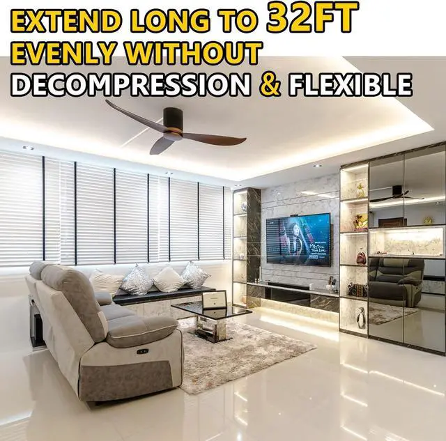 Alt view image 7 of 7 - COB LED Strip Lights Neutral White 4000K Tape Light Premium High Density 24V 300+Lumens/ft 4800LEDs/Spool Ra 90+ 32.8ft 3W/ft UL Listed 5 Year Warranty (Power Supply Sold Separately)