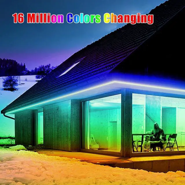 Alt view image 3 of 6 - USB 16.4ft LED Light Strips Smart LED Strip Lights for Bedroom16 Million Colors 150 Light Beads 3 Control Ways(APP+Remote Control+Control Box)