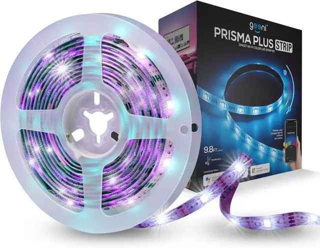 Main image of Smart LED Strip Lights RGBWW Color Changing Weatherproof Timer & Scenes Dimmable Tunable White Works with Alexa & Google Home 9.8ft