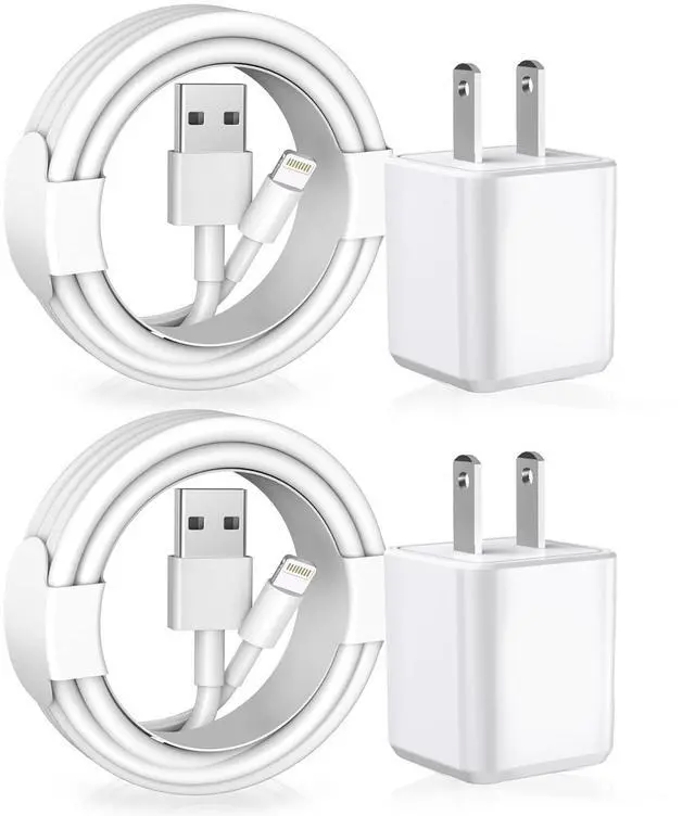 Main image of [ MFi Certified] iPhone Charger 2Pack Lightning Cable  Charging Cords &Fast Quick USB Wall Charger Travel Block Plug Adapter for iPhone 14/13/12/11 Pro/11/10/XS MAX/XR/8/7/6s/6 Plus