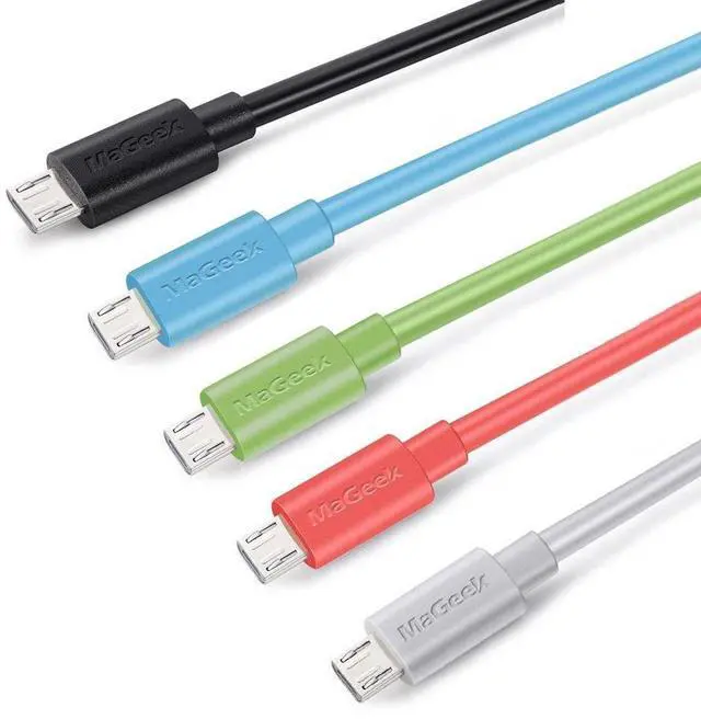 Alt view image 3 of 7 - Micro USB Cable [3.3ft/5-Pack] Fast Charge Mobile Phone Charging Cord Data Cables for  Motorola LG Google Nokia and More(5 Colors)