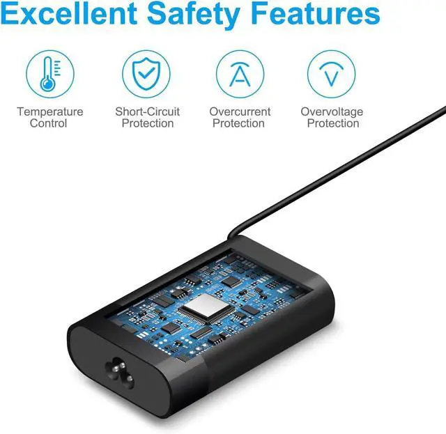 Alt view image 4 of 7 - Charger for HP Laptop Computer 65W 45W USB C Fast Power Adapter New Slim Type C Power Cord ?