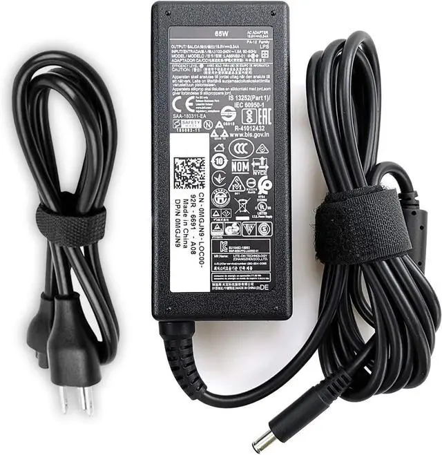 Main image of 65W Laptop Charger Fit for  inspiron 13 14 15 17 3000 5000 7000 Series 3565 3567 3576 5558 5755 7212 7506 2in1 5555 5559 0G6J41 0MGJN9 19.5V 3.34A Tip 4.5mm Power Adapter (65W)