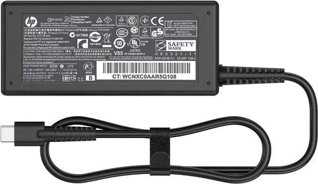 Alt view image 2 of 7 - 65W 45W USB C Laptop Charger for HP EliteBook X360 840-G5 830-G8 840-G6 Chromebook 14 X360 ProBook 430 440 445 G5 G6 G8 HP Envy X360 13 15 Spectre X360 Elite X2 USB-C Fast Charger AC Power Adapter