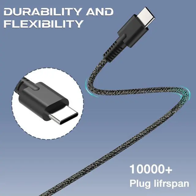 Alt view image 4 of 6 - New Slim 65W 45W USB C Charger Compatible with Hp Spectre X360 EliteBook Chromebook ProBook Envy Fast Charging Type C Travel Laptop Power Adapter