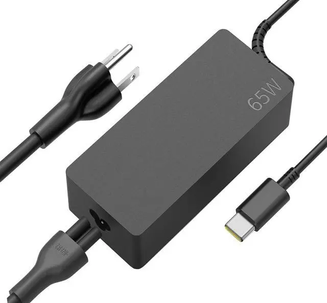 Alt view image 4 of 5 - Laptop Charger Type C 65W 45W USB C Compatible with Lenovo Dell Hp Acer chromebook Asus Samsung Google Computer Charger AC Adapter Power Cord Supply