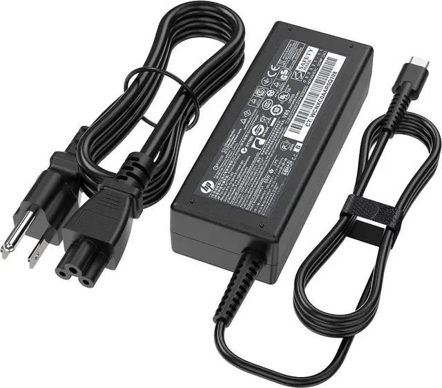 Main image of 65W 45W USB C Laptop Charger for HP EliteBook X360 840-G5 830-G8 840-G6 Chromebook 14 X360 ProBook 430 440 445 G5 G6 G8 HP Envy X360 13 15 Spectre X360 Elite X2 USB-C Fast Charging AC Power Adapter