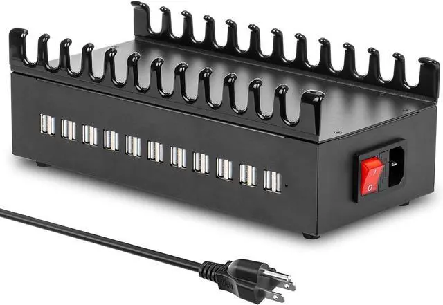 Main image of 300W USB Charging Station 22 Port USB Fast Charging Station for Multiple Devices Multi Charger Station Organizer Compatible with Cellphone Tablet Kindle iPad and More