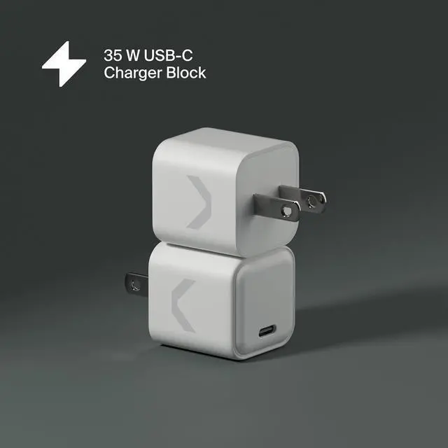 Alt view image 3 of 7 - Core 35W USB-C Charger GaN PPS 3-Port USB-C/USB-A Charger Compatible with iPhone 16/15/14/13/12/11 Galaxy S24 Ultra/S23