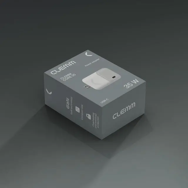 Alt view image 2 of 7 - Core 35W USB-C Charger GaN PPS 3-Port USB-C/USB-A Charger Compatible with iPhone 16/15/14/13/12/11 Galaxy S24 Ultra/S23