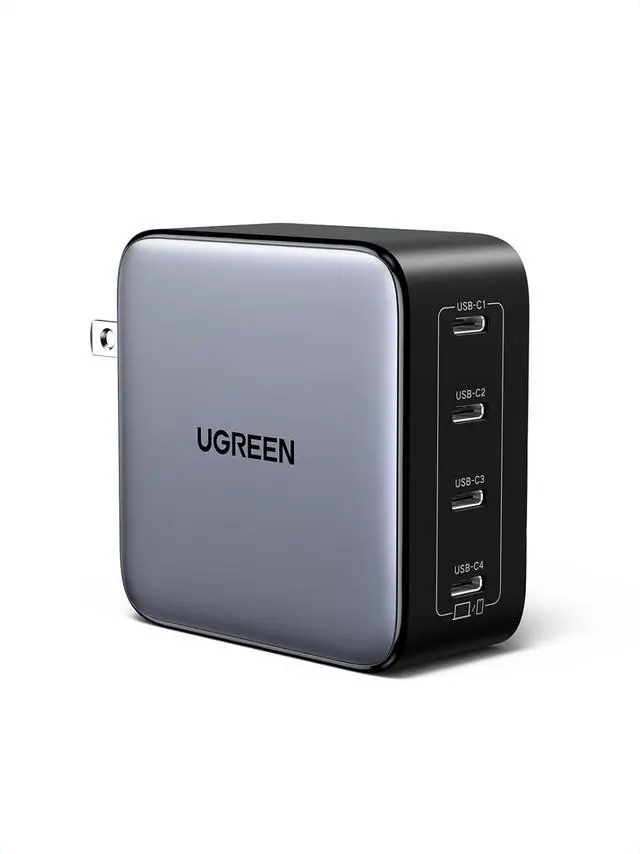 Main image of 100W USB C Charger Block, Nexode 4-Port Type GaN - Compatible with MacBook Pro/Air, Dell XPS, iPhone 16/15, Galaxy S24/S23, iPad Air, Pixel 8, Steam Deck by DT