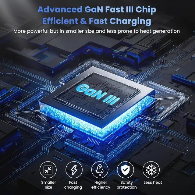 Alt view image 4 of 7 - 200W USB C Charger Block 8-in-1 GaN III USB C Charger Fast Charging Station Hub PD 65W Laptop Charger Adapter Travel Charger for MacBook Pro/Air/ XPS/iPhone 16/15/14/iPad/Galaxy S24 etc.