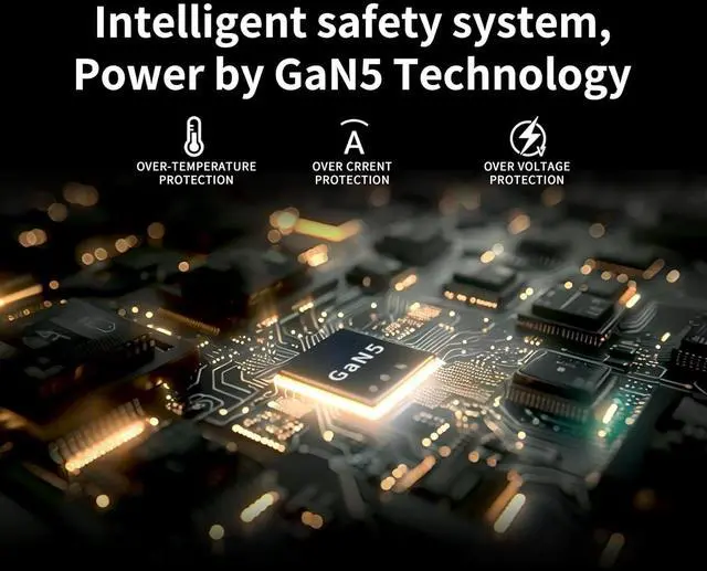 Alt view image 5 of 6 - Mac Book Pro Charger - 160W Compact USB C Charger Fast Charger Compatible with MacBook pro/Air ipad Pro  Galaxy Note and All USB C Device Include 7FT Braided Charge Cable