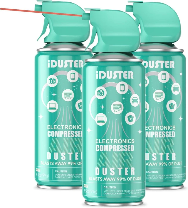 Main image of Compressed Canned Air Duster for Computer - Disposable Electronic Keyboard Cleaner for Cleaning Duster 3PCS(3.5oz)