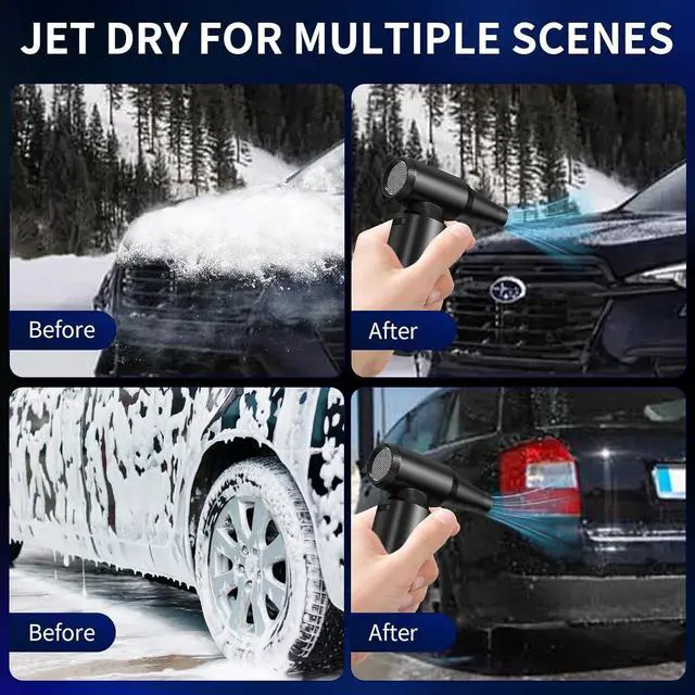 Alt view image 5 of 7 - Compressed Air Duster - Aluminum Alloy Shell 300 000RPM High-Speed Cordless Electric Air Duster | 3-Gear Adjustable with LED Flashlight & Brushless Motor | Dust Blower for Keyboard PC Car and Home