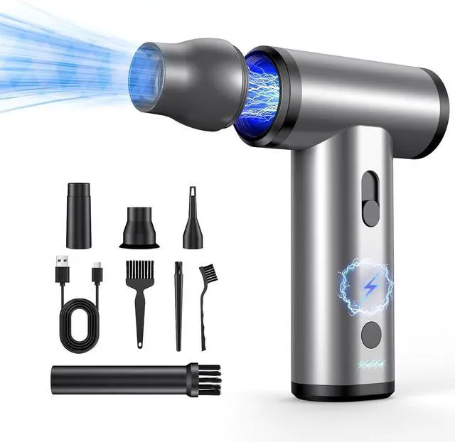 Main image of Compressed Air Duster 300000RPM Air Duster Electric Cleaner for Keyboard PC Deep Cleaning Cordless Air Blaster Replace Compressed Air Can-No Canned Air Duster Rechargeable Air Blower